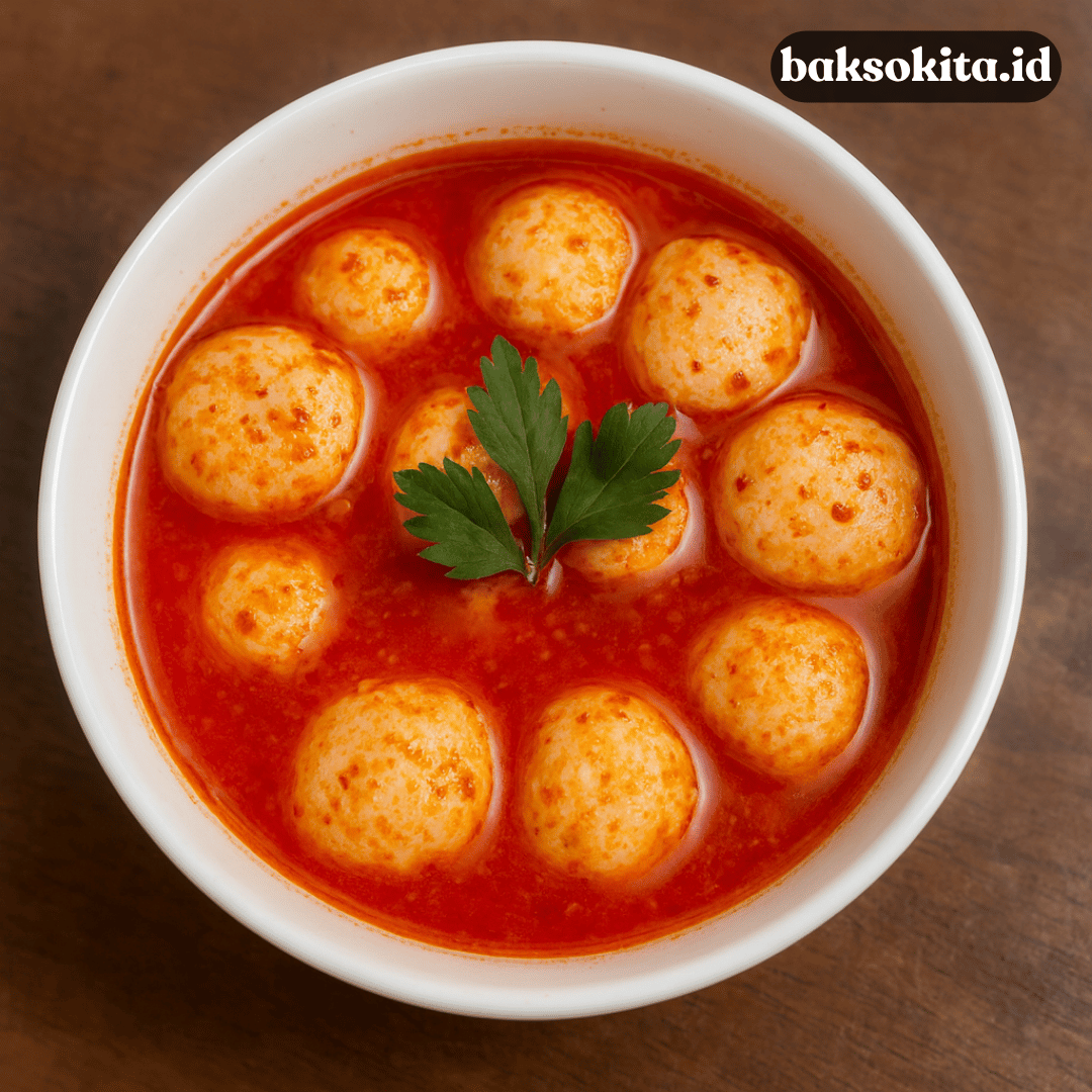 resep bakso ikan kuah tomyam