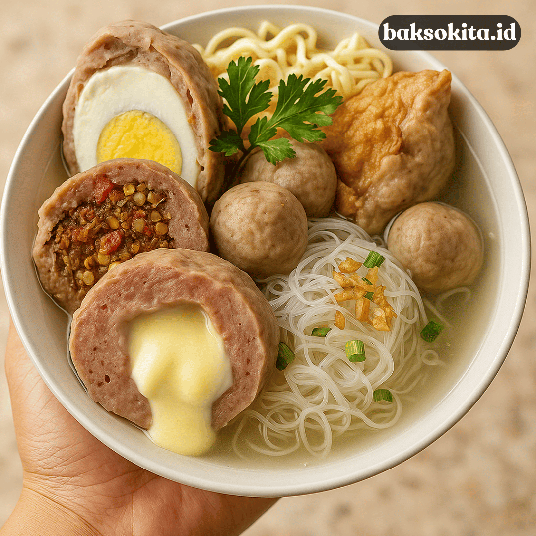 bakso isi keju mozarella