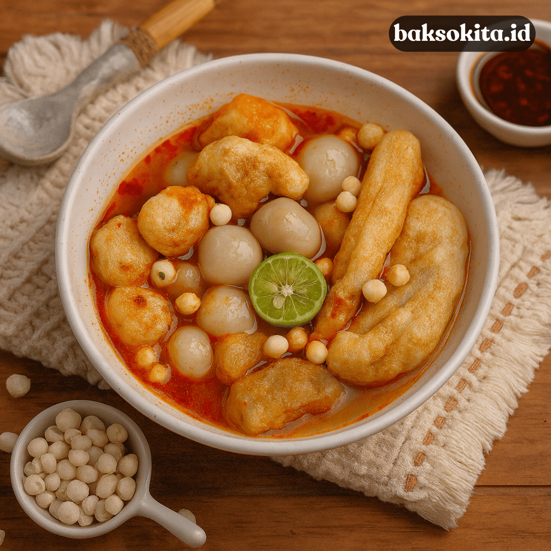 bakso aci kuah pedas