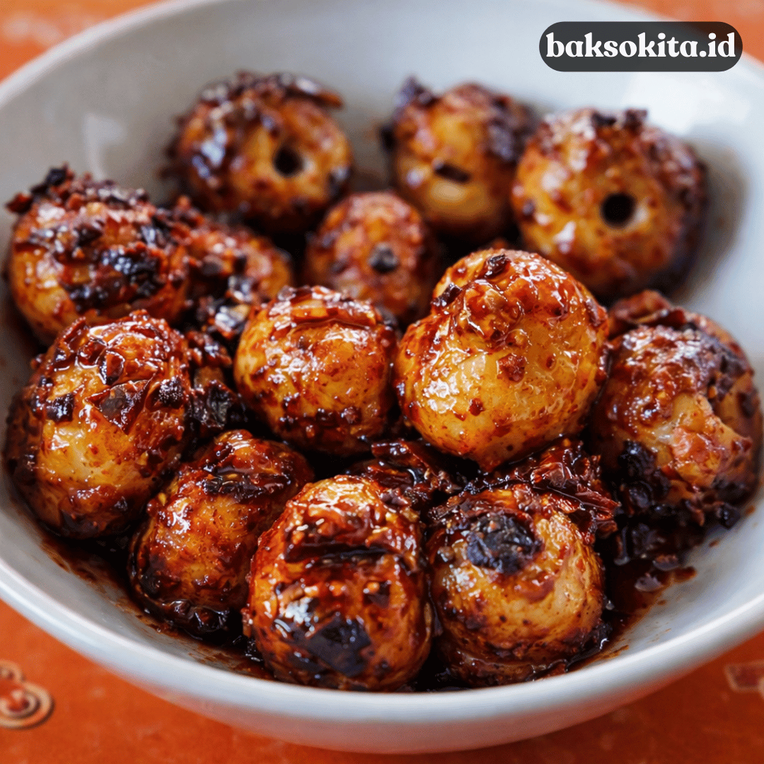 bakso bakar Pak Man Malang