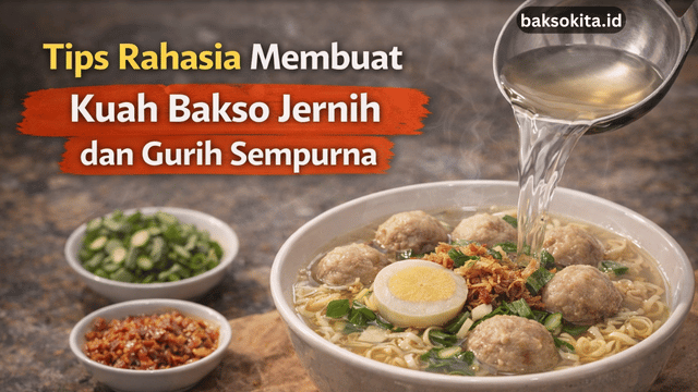 membuat kuah bakso jernih
